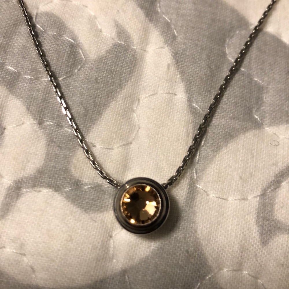 Alex and Ani topaz necklace - adjustable